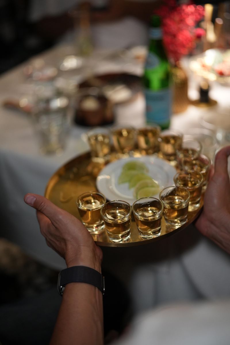 Customers Drinking Author Coctails, Customers celebrating an events in ADKT, ADKT LA restaurant