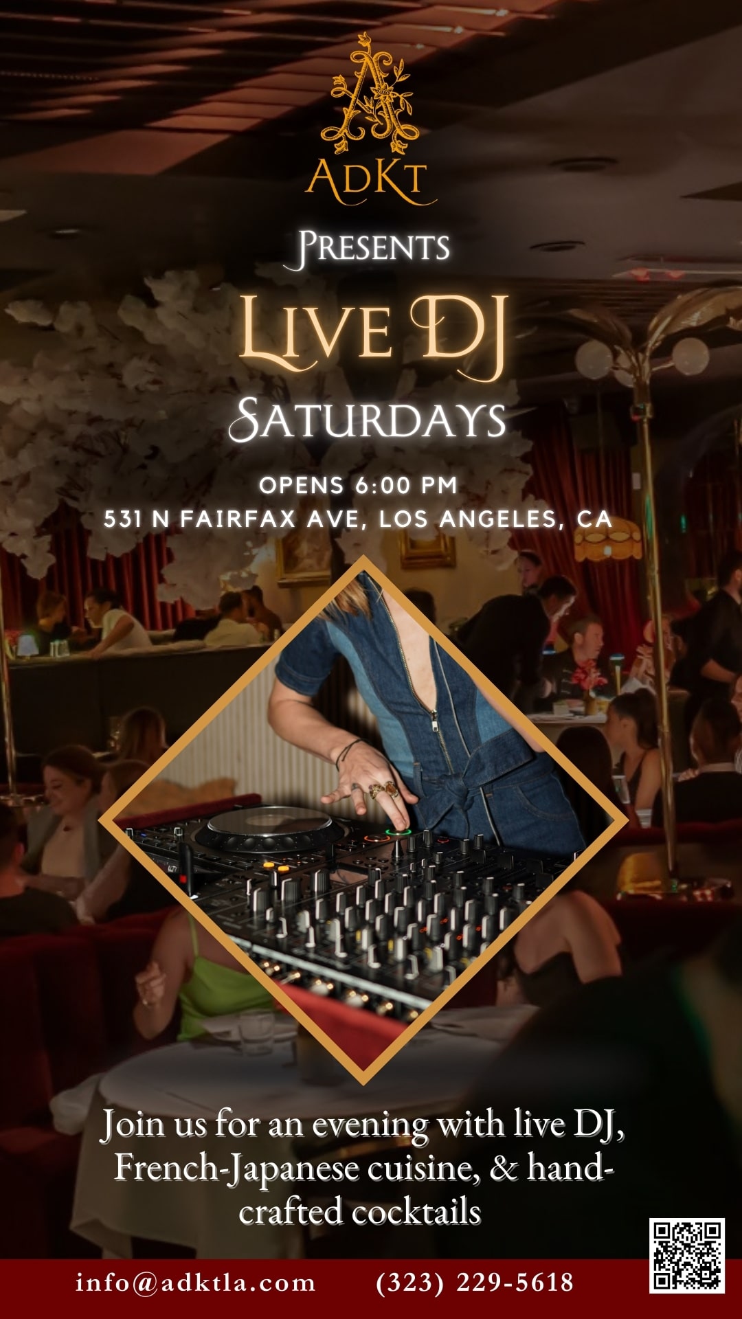 Saturday live dj in ADKT, live dj, live DJ in LA